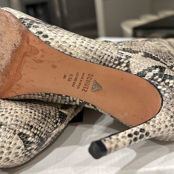 Schutz Maryana Snakeskin High Boot - Picture 6 of 14